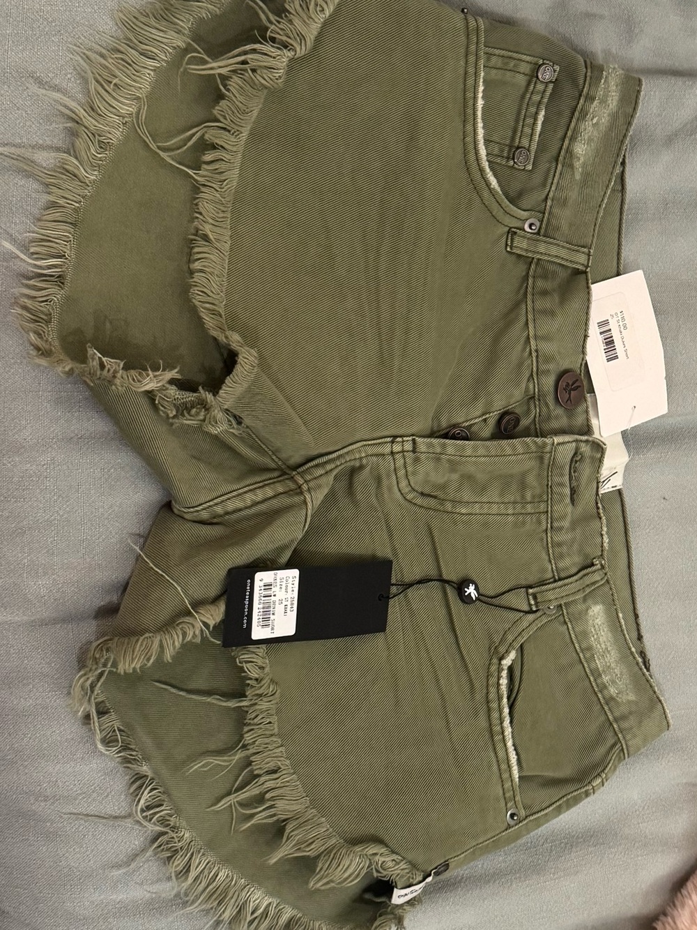 One Teaspoon Khaki Dukes Shorts
